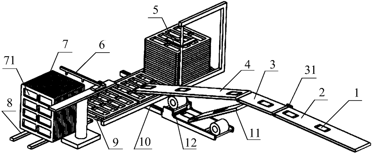 Planar object screening and discharging device