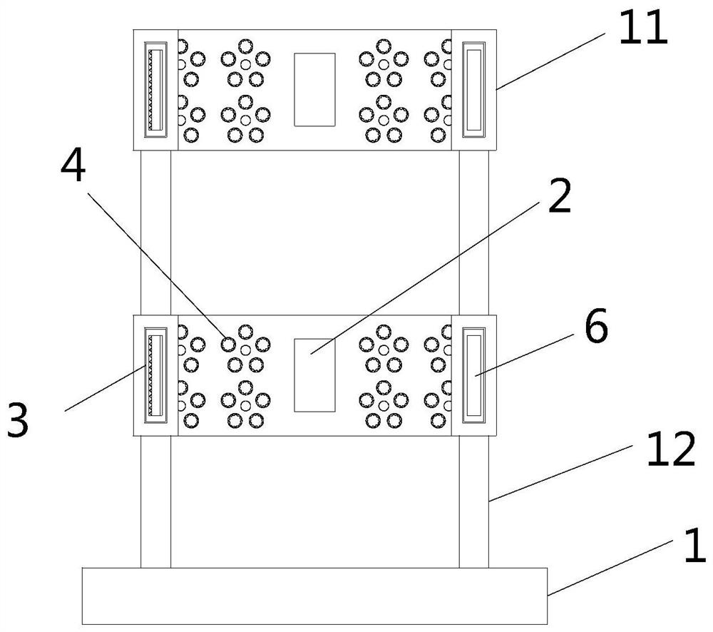 Nitrogen cylinder fixing device