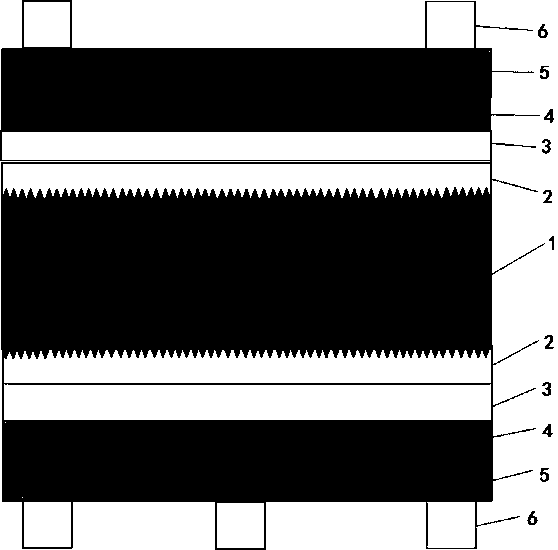 High-efficiency heterojunction battery intrinsic amorphous silicon passivation layer structure and preparation method thereof