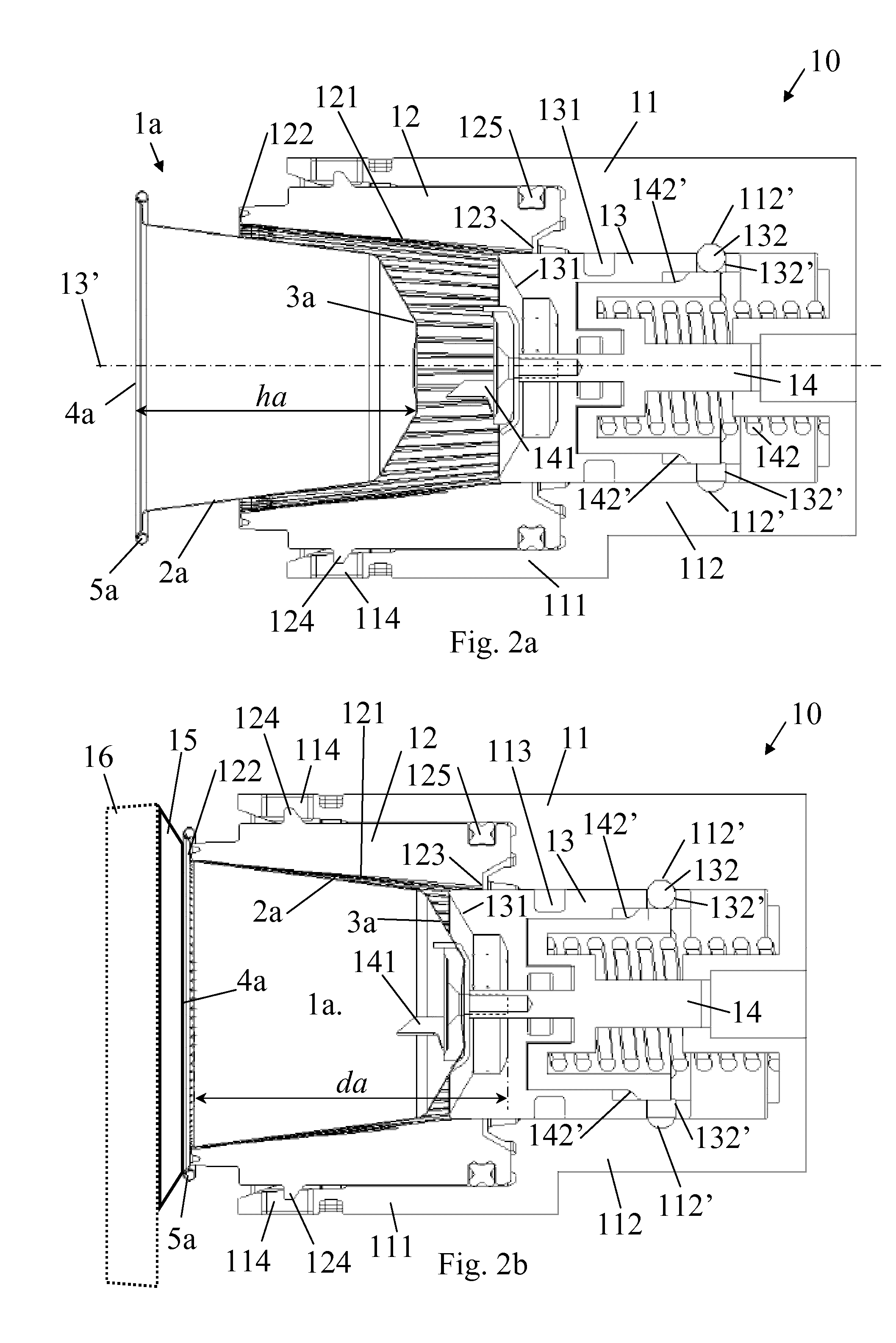 Self-locking multi-size cartridge extraction unit