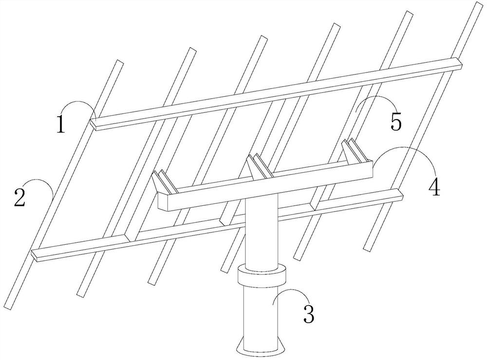 Photovoltaic tracking support