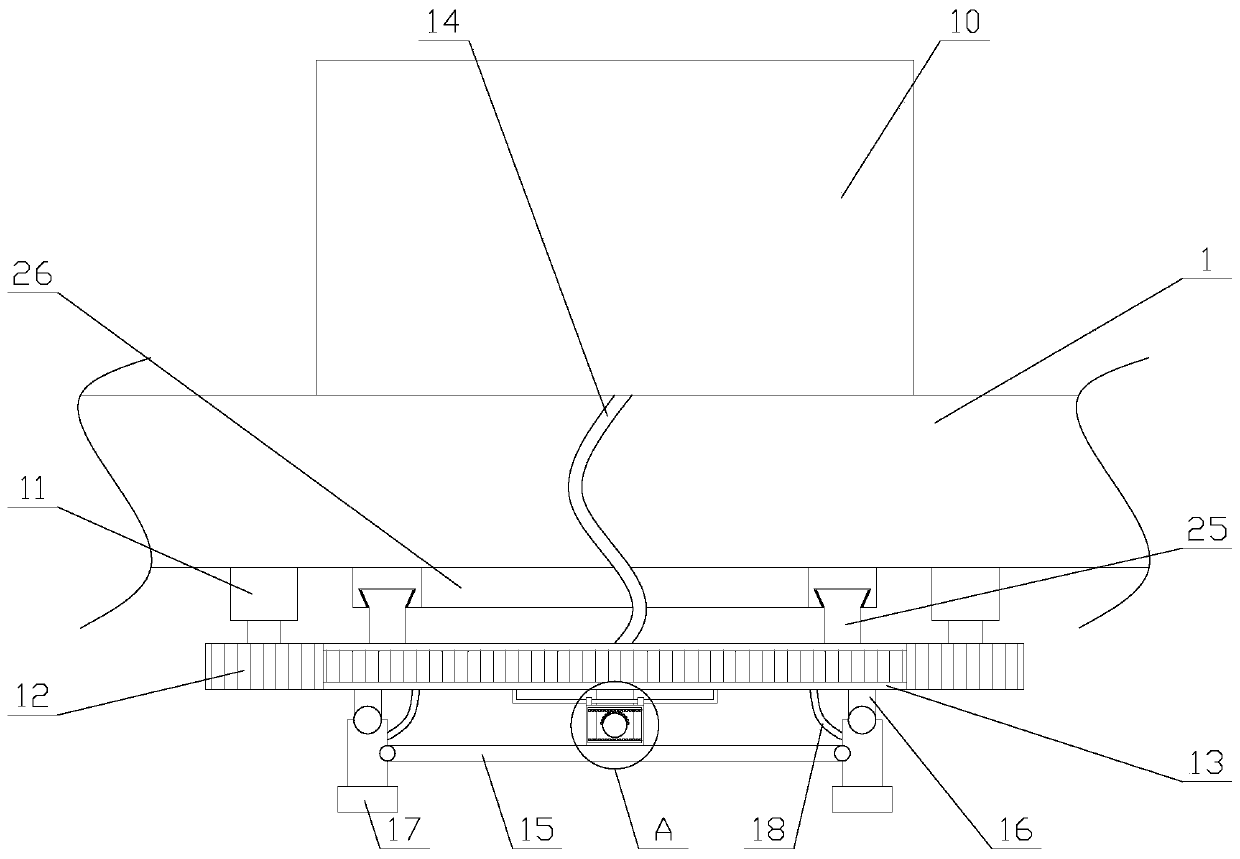 Pile turning machine applied to organic fertilizers and provided with adjustment function