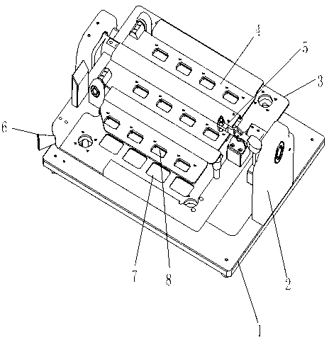 Hard disc magnetic head mounting and dispensing rack