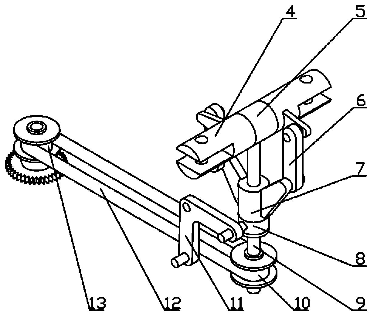 Belt-transmission four-rotor-wing aircraft