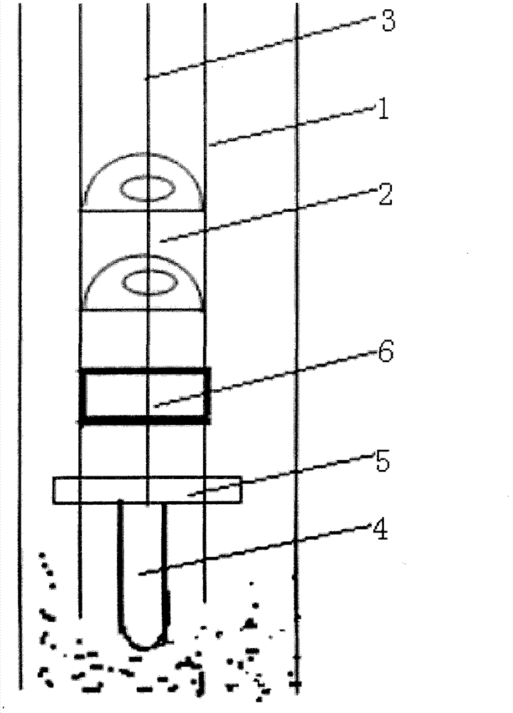 Rotary stirring and emulsification viscosity reduction flow string under high thick oil pump