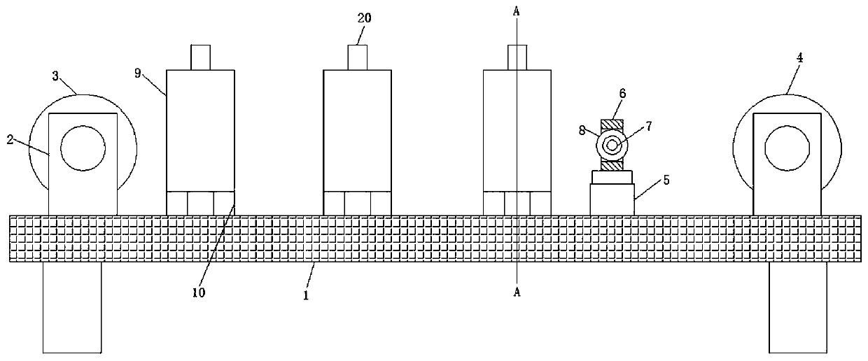 Efficient detection device for polymer cable production