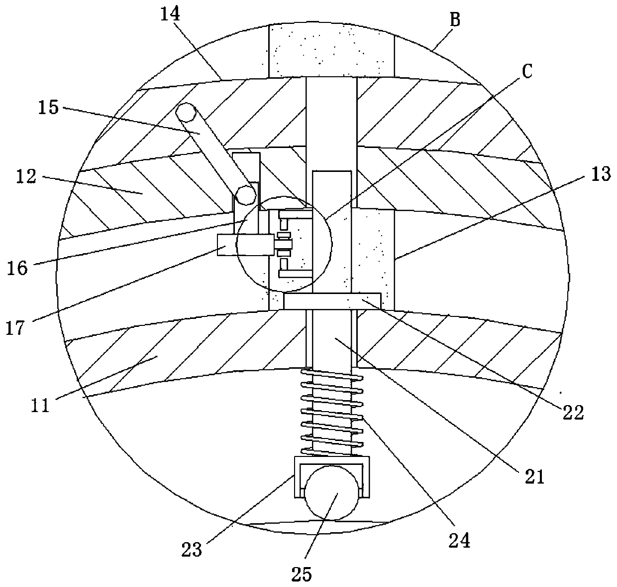 Efficient detection device for polymer cable production