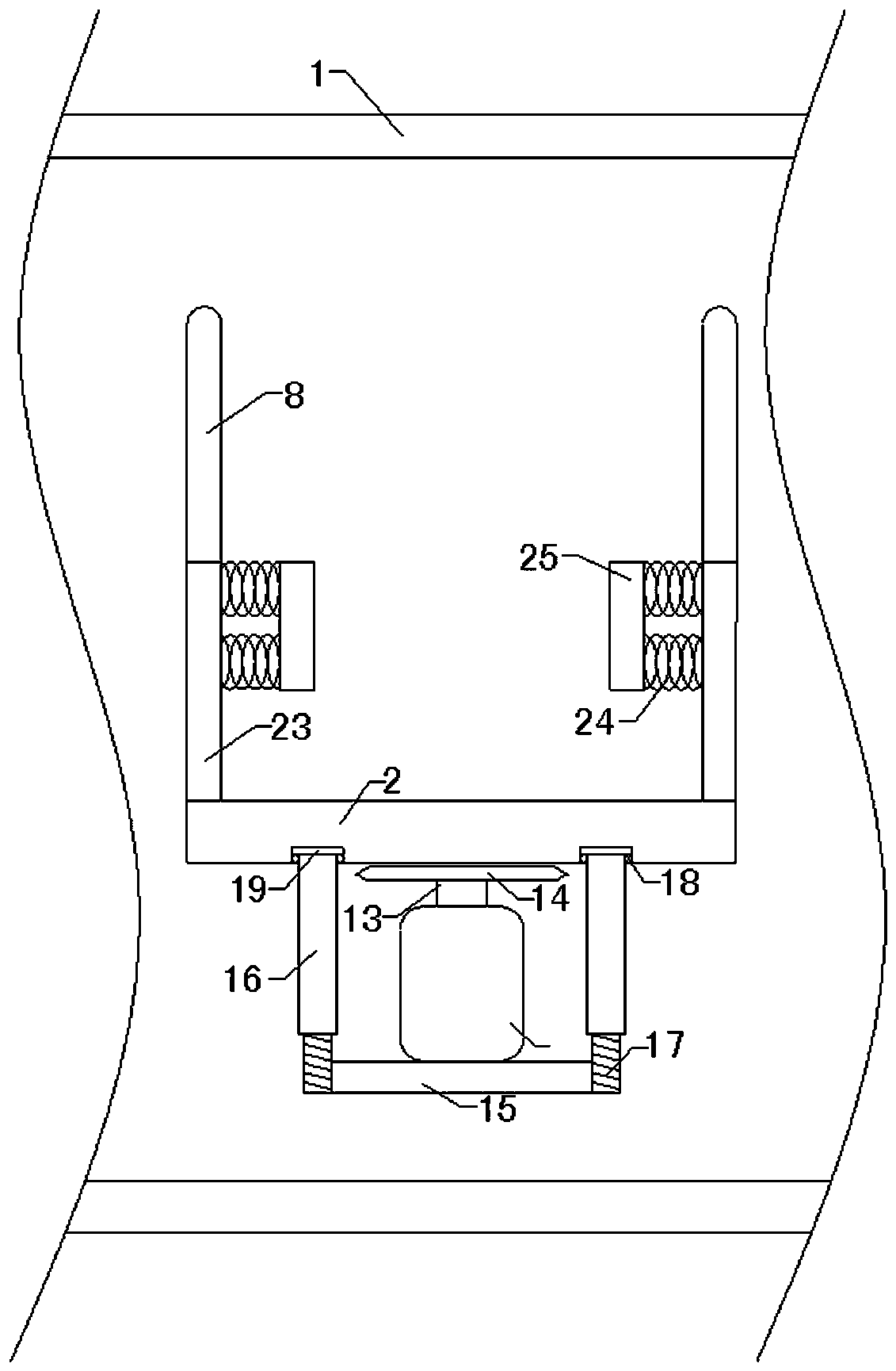 Background wall structure for fabricated building