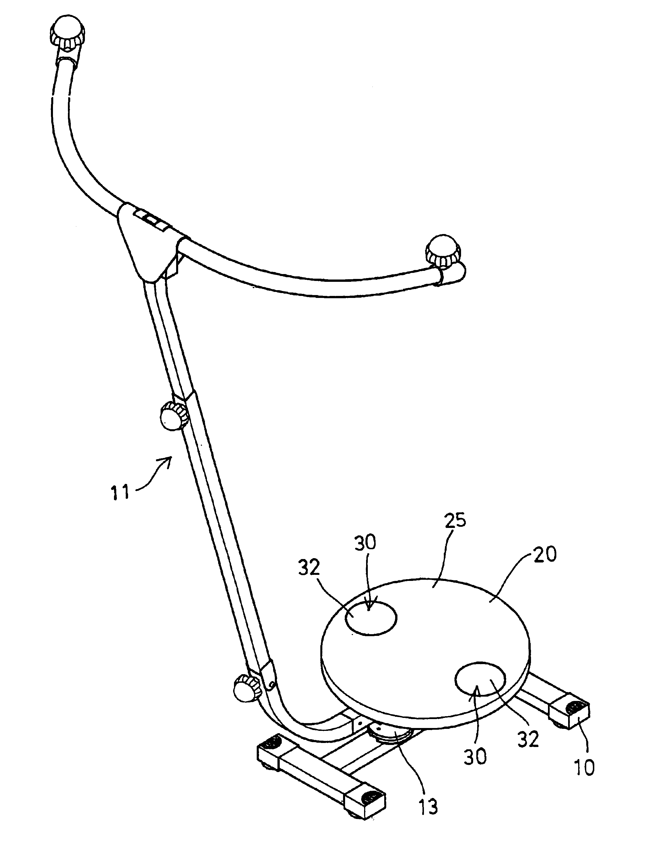 Twist exerciser having pivotal foot supports