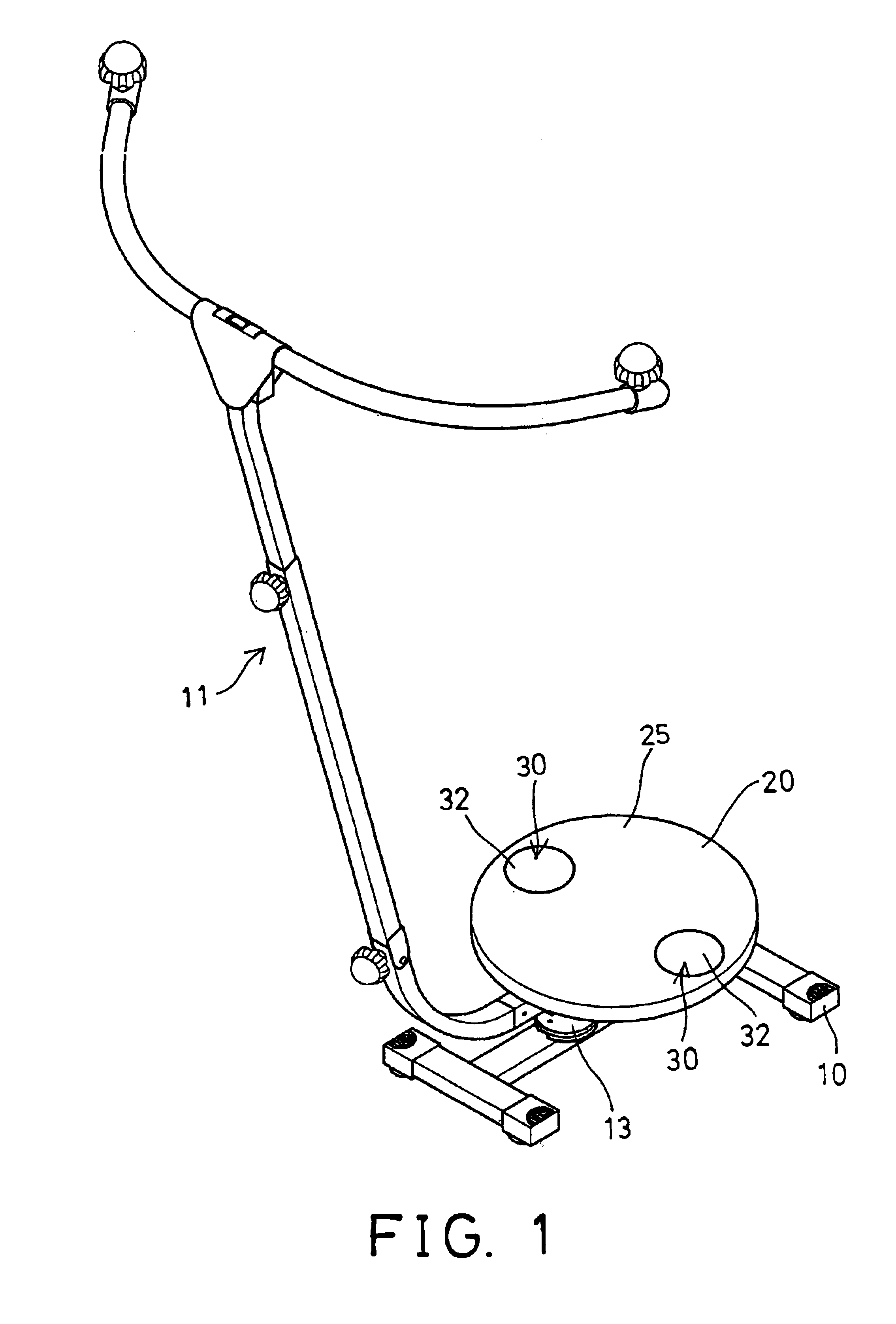 Twist exerciser having pivotal foot supports