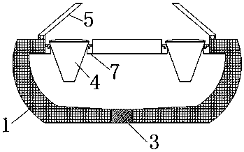 Closestool water storage cover capable of storing waste water