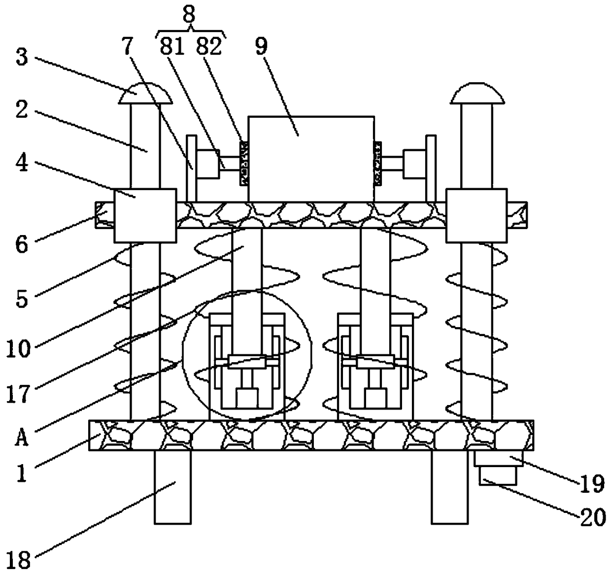 Damping device used for 3D printer