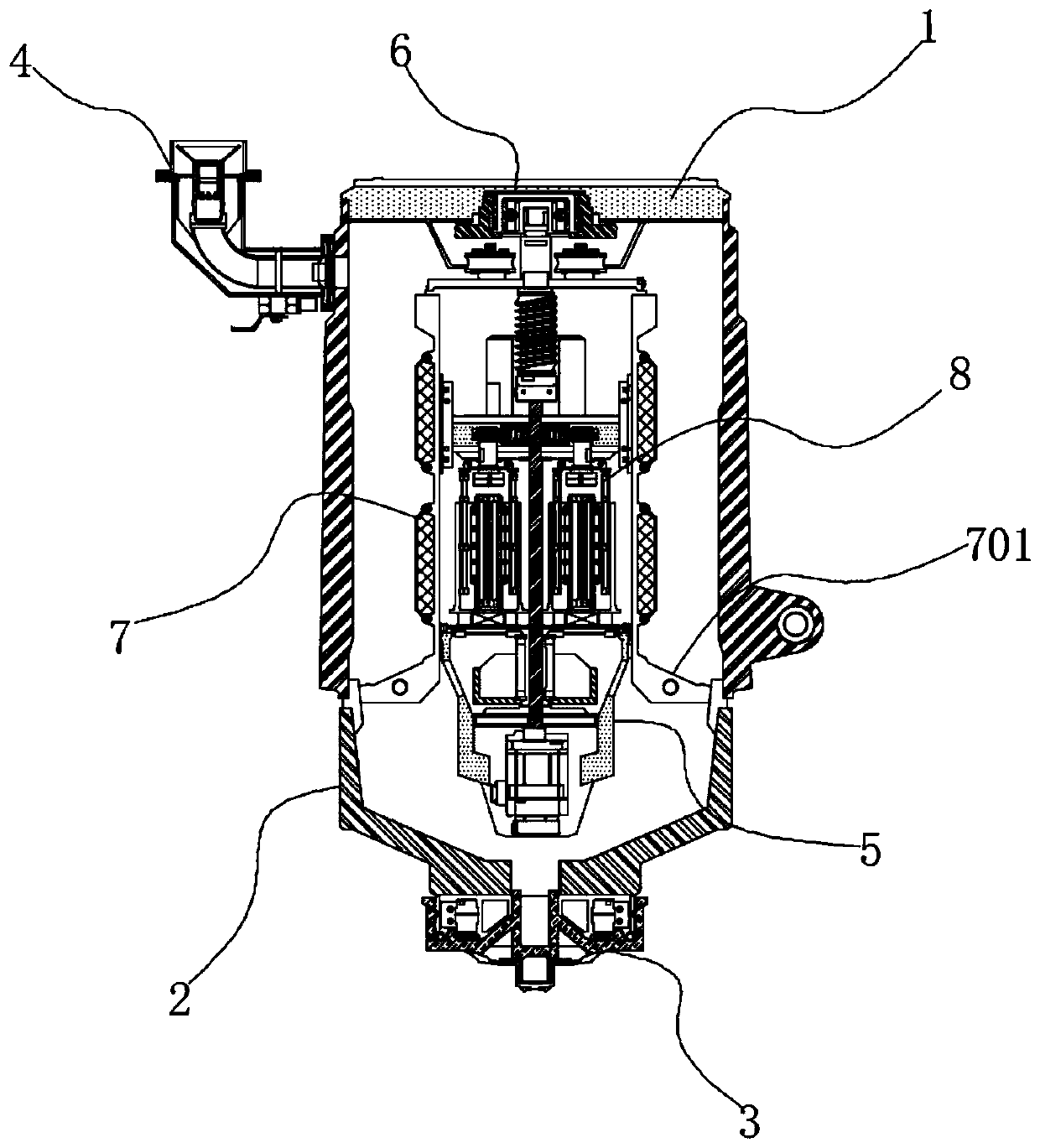 Coalbed methane exploitation filtering treatment equipment