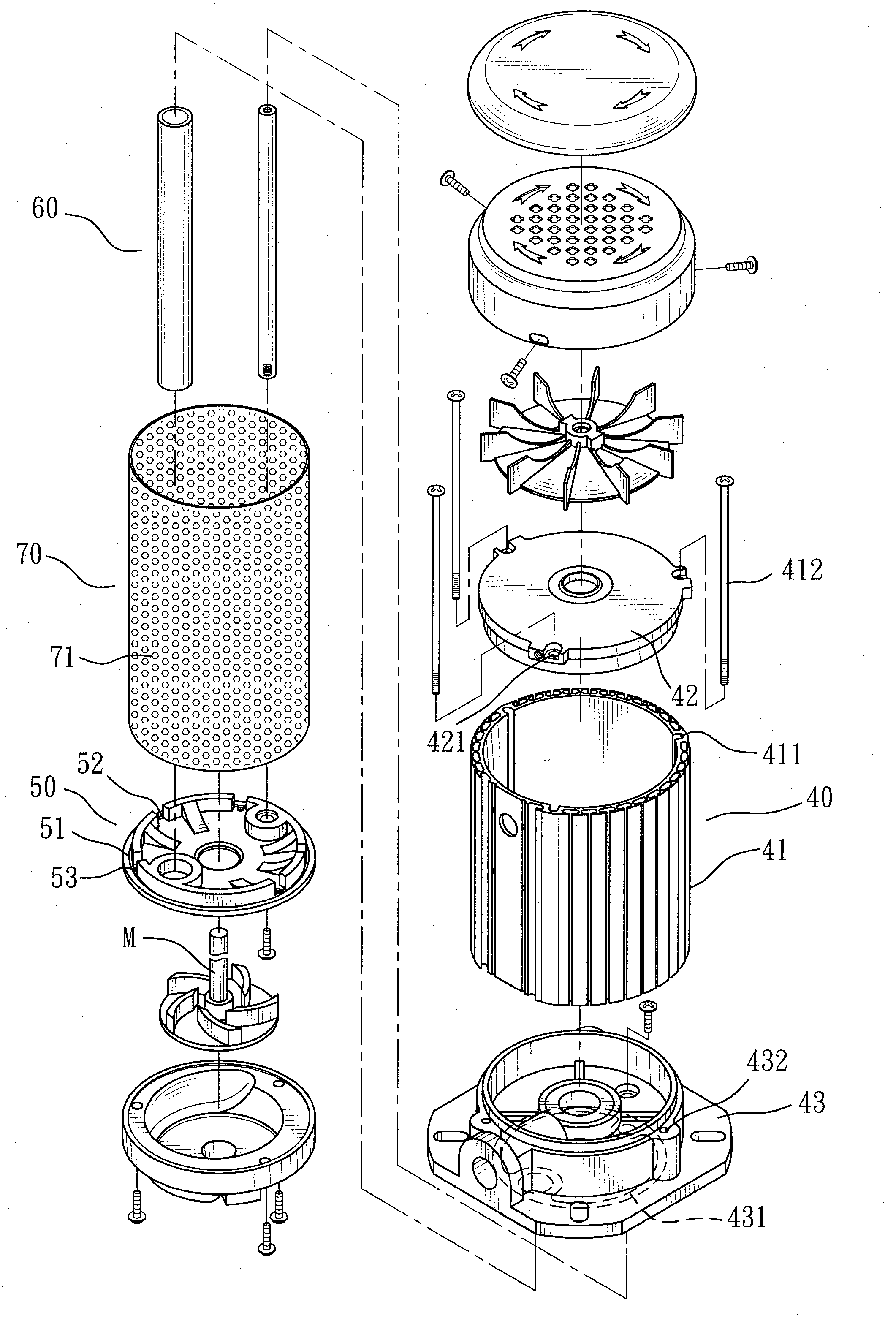 Structural improvement of submersible cooling pump