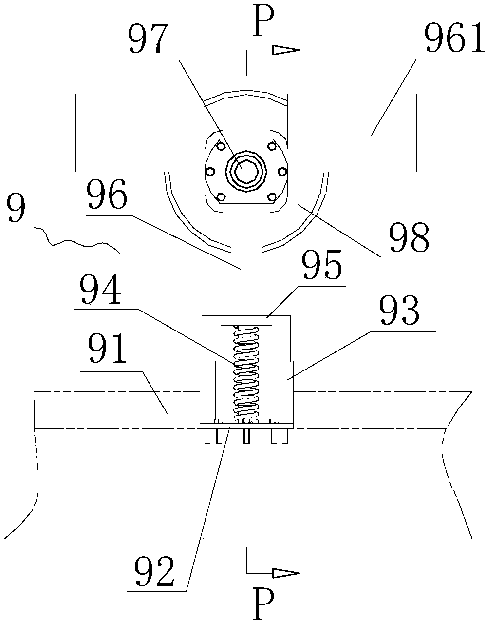 Multi-stage conveying and bionic shell opening device for scallops