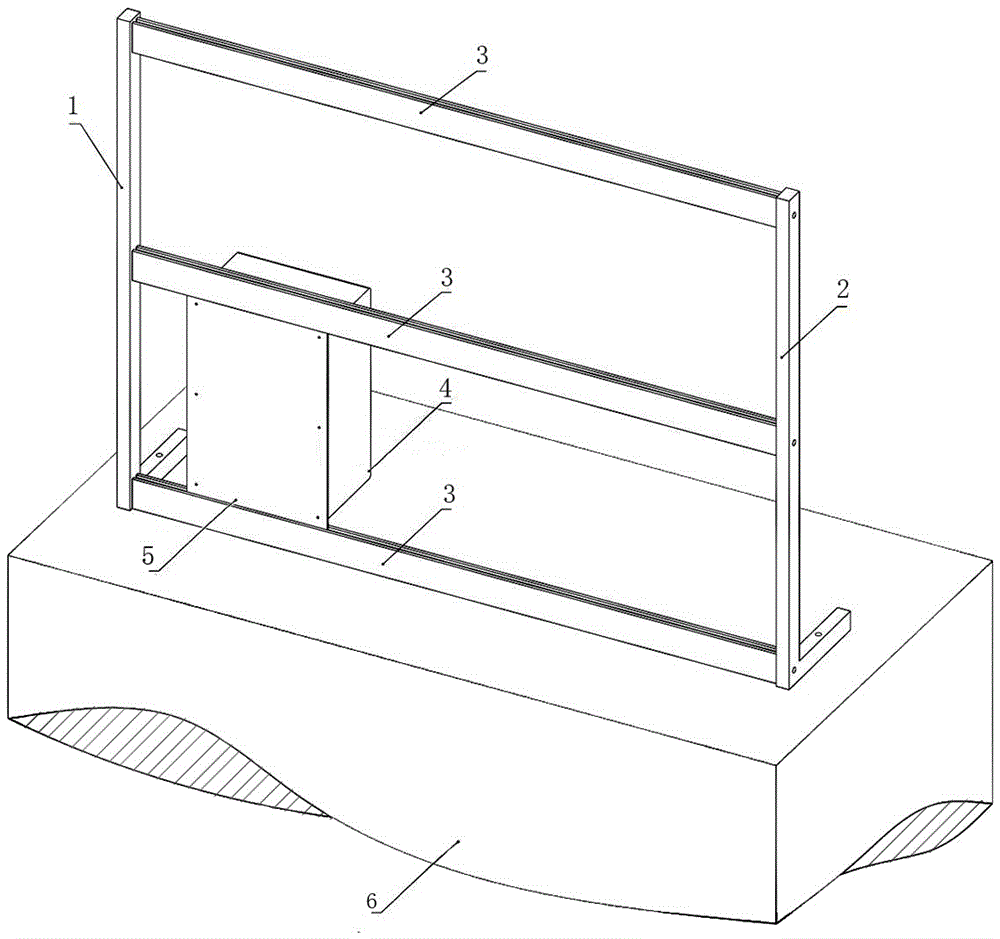 Draggable test bed for power electronic module test and installation method thereof