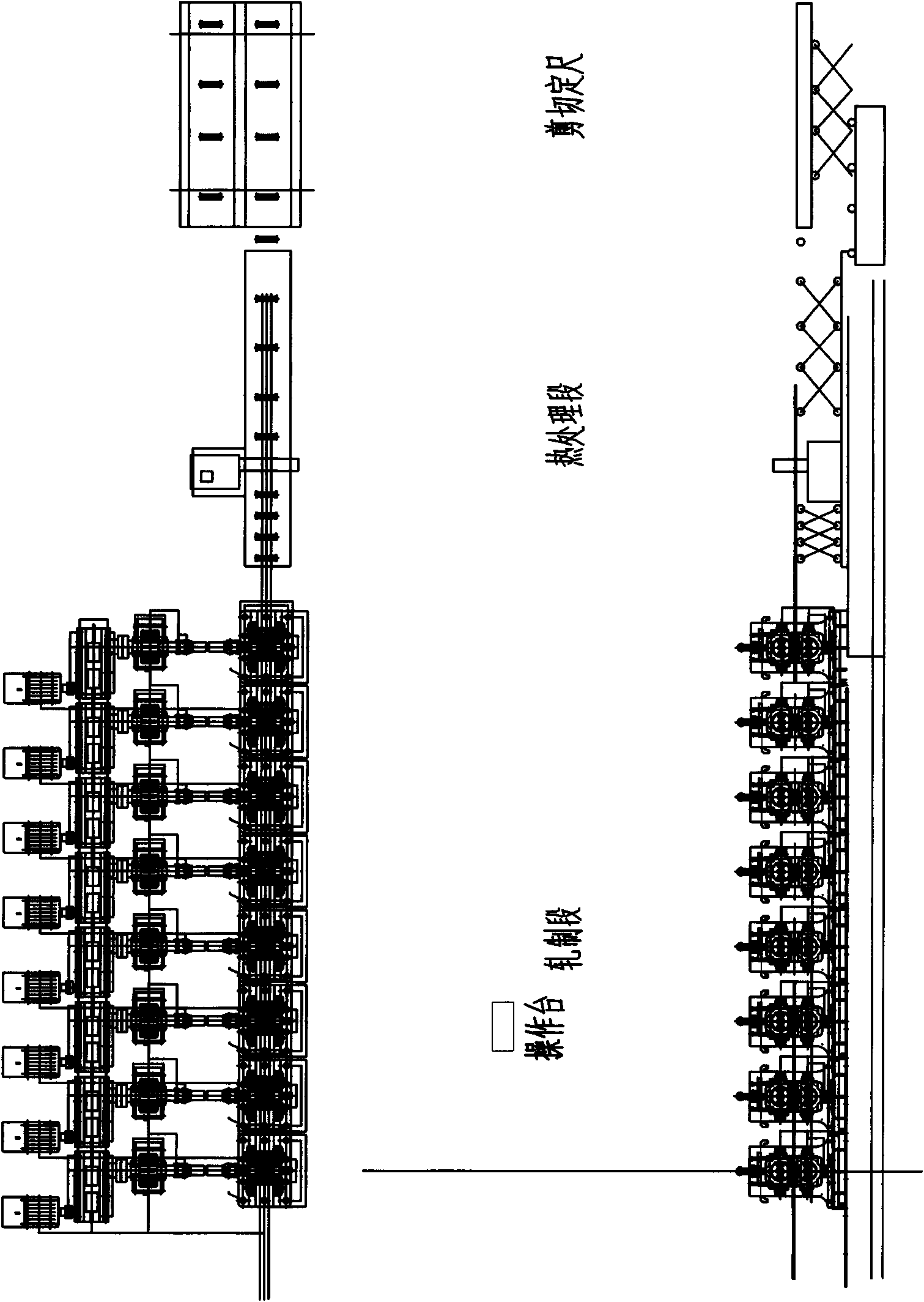 Continuous metallurgical composite production process for copper-clad aluminum rows