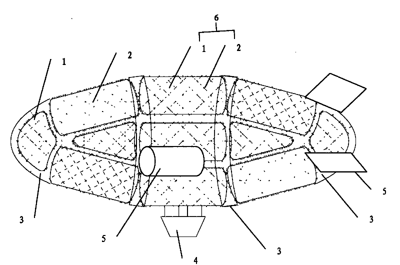 Airship with novel hull structure