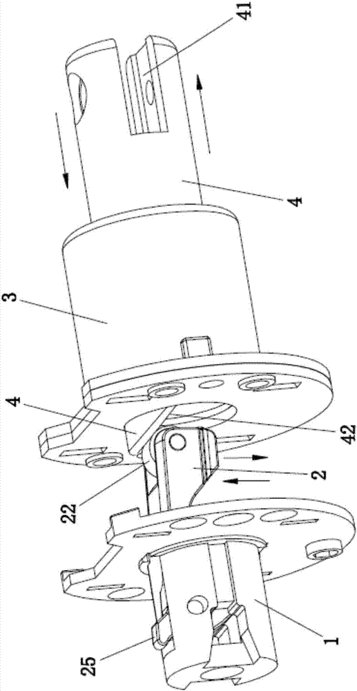 Pulley poking type lock opened through pushing, pulling or twisting