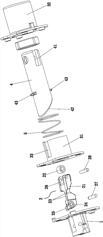 Pulley poking type lock opened through pushing, pulling or twisting