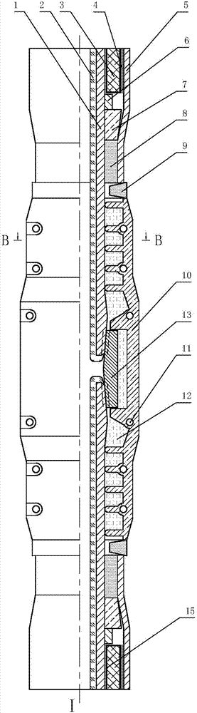 Composite oil pipe with wear-resisting lining and externally-wrapping heat-insulation and heat-preservation layer