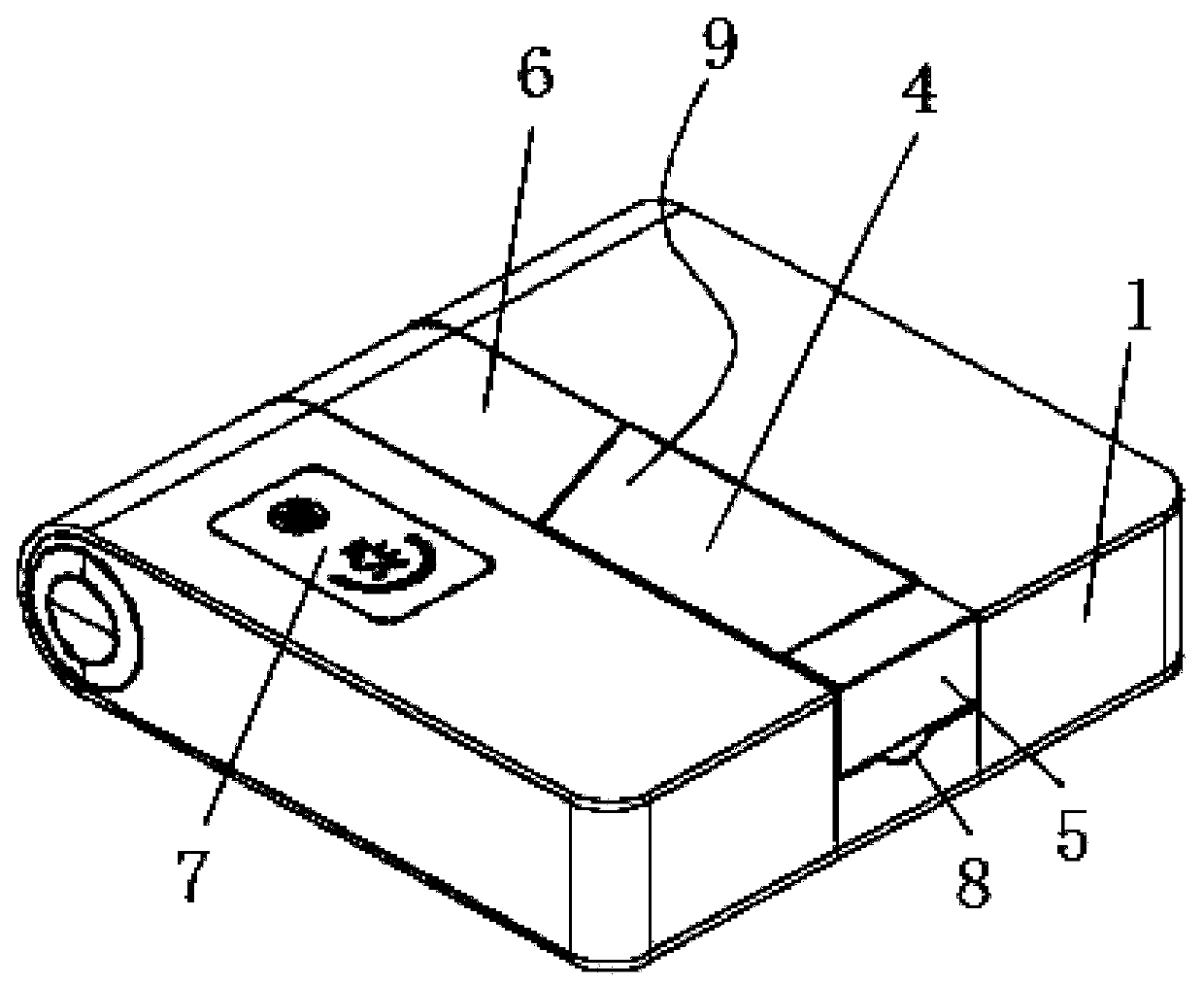 Nano-film flow-through type flat microheater