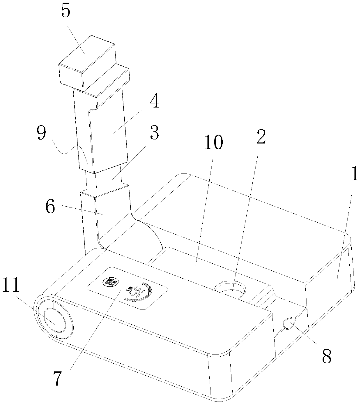 Nano-film flow-through type flat microheater