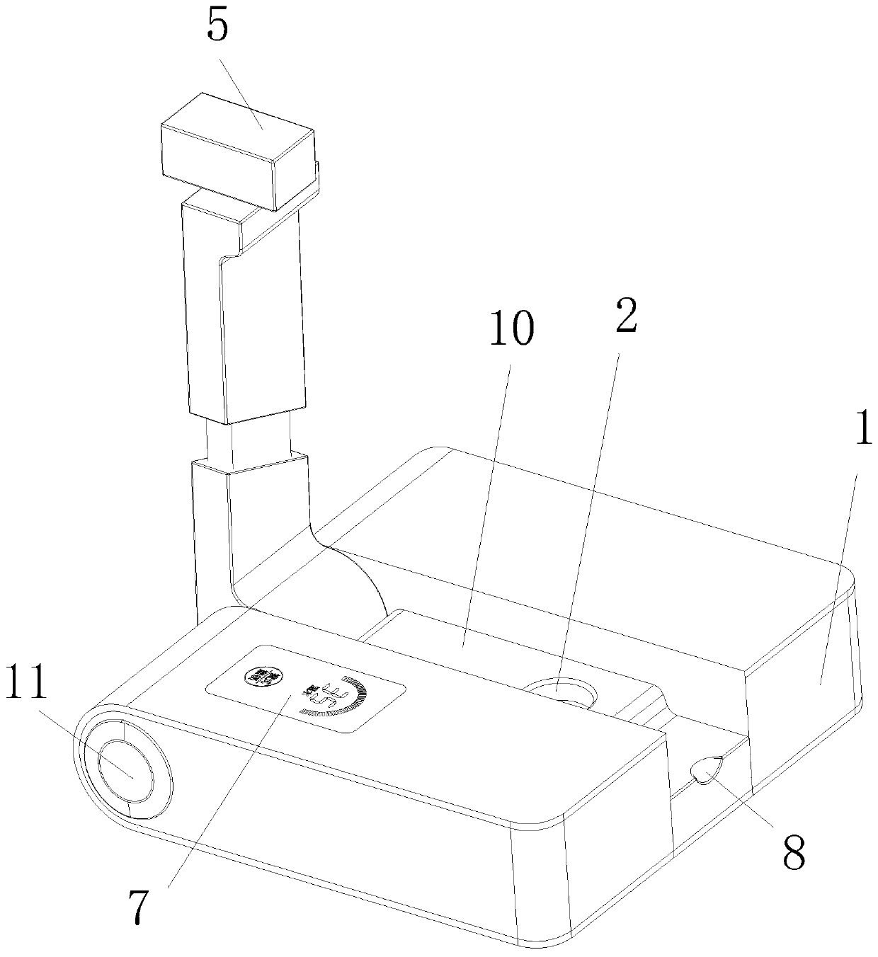 Nano-film flow-through type flat microheater