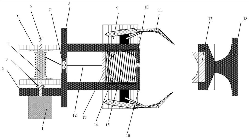 Throwing cable type space flexible electromagnetic docking mechanism