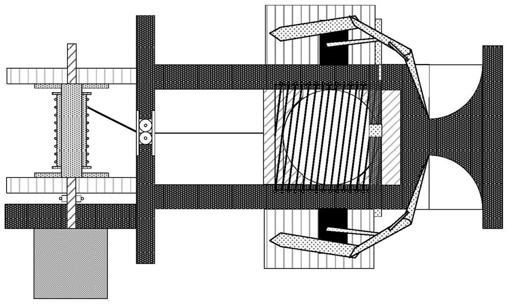 Throwing cable type space flexible electromagnetic docking mechanism