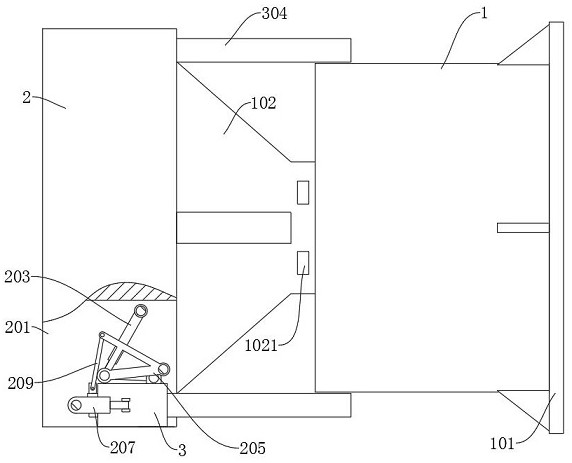 Geotechnical engineering deep foundation pit supporting beam frame structure and using method