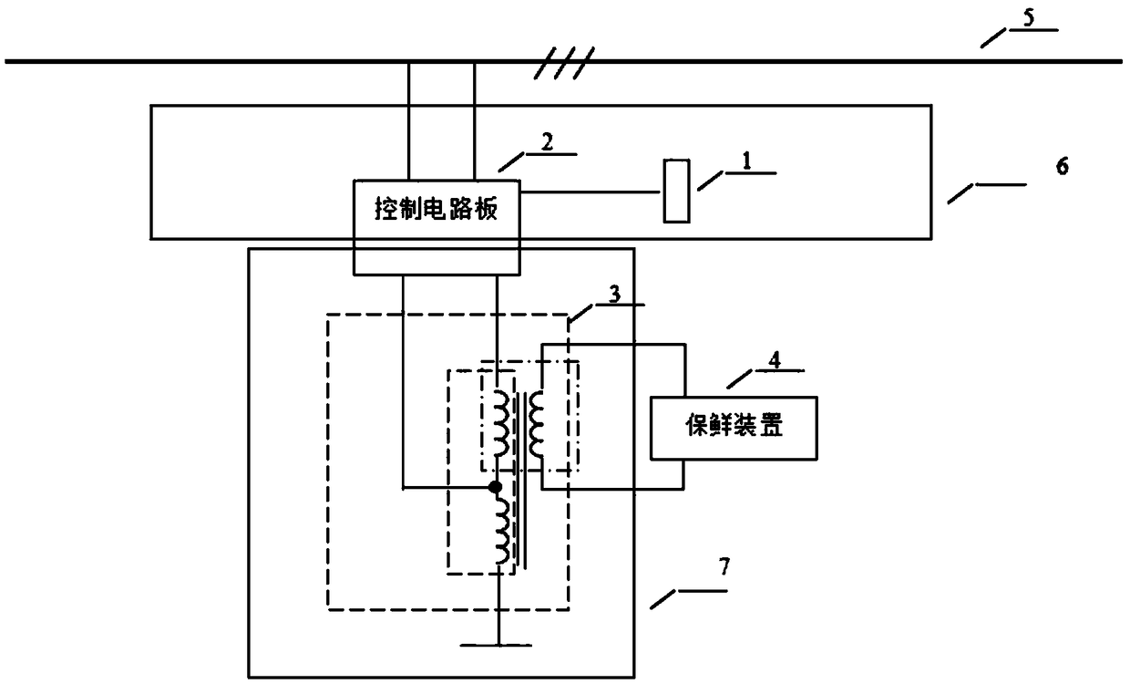 Real-time preservation method for household refrigerator based on power grid self-adaptation