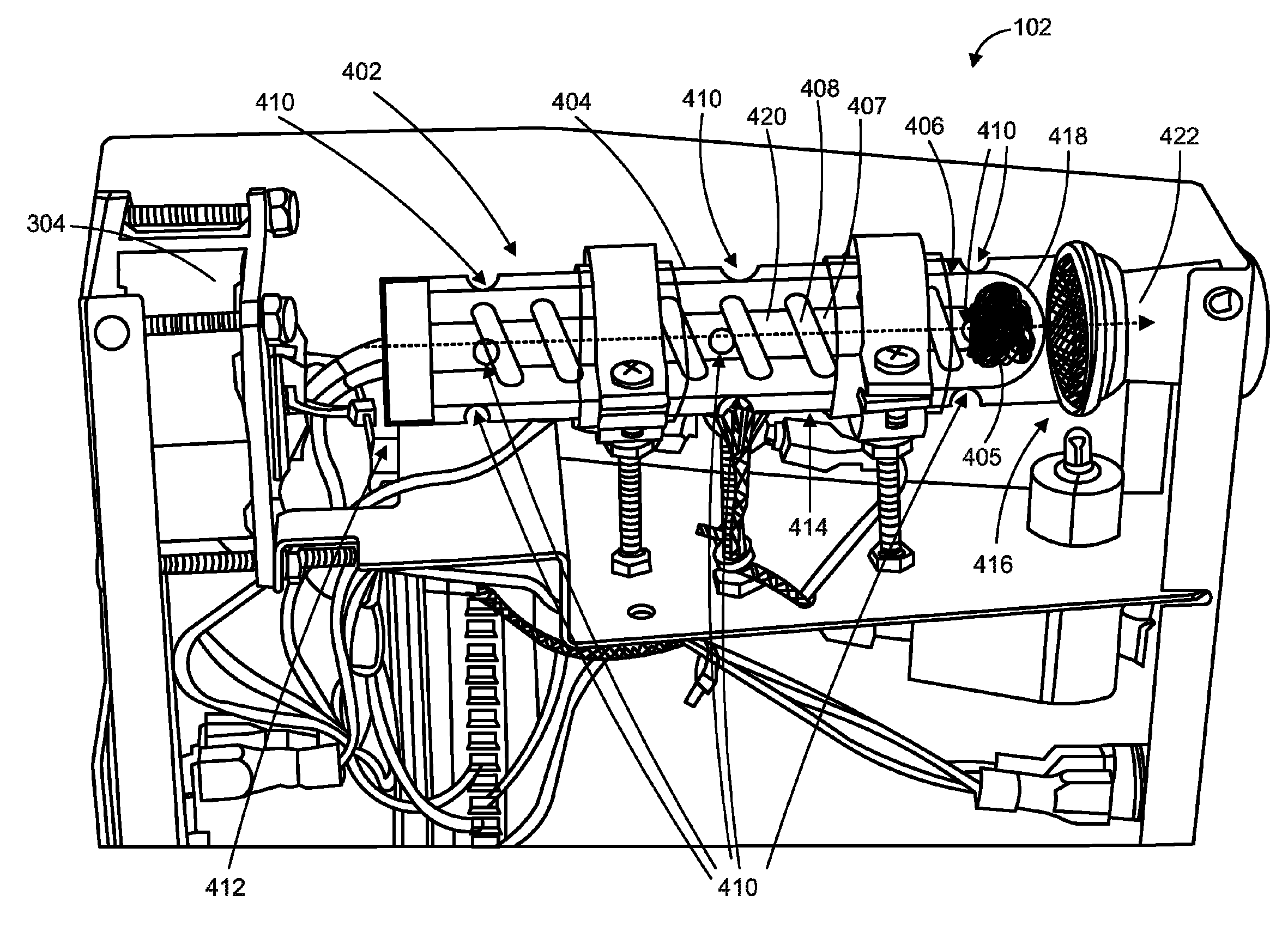 Vaporizer heating assembly and method of regulating a temperature within the vaporizer heating assembly