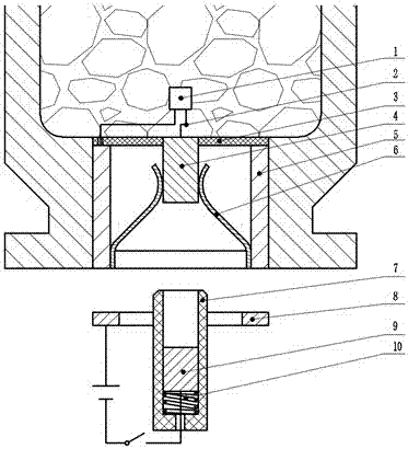 A kind of electric shock bullet primer with reed safety