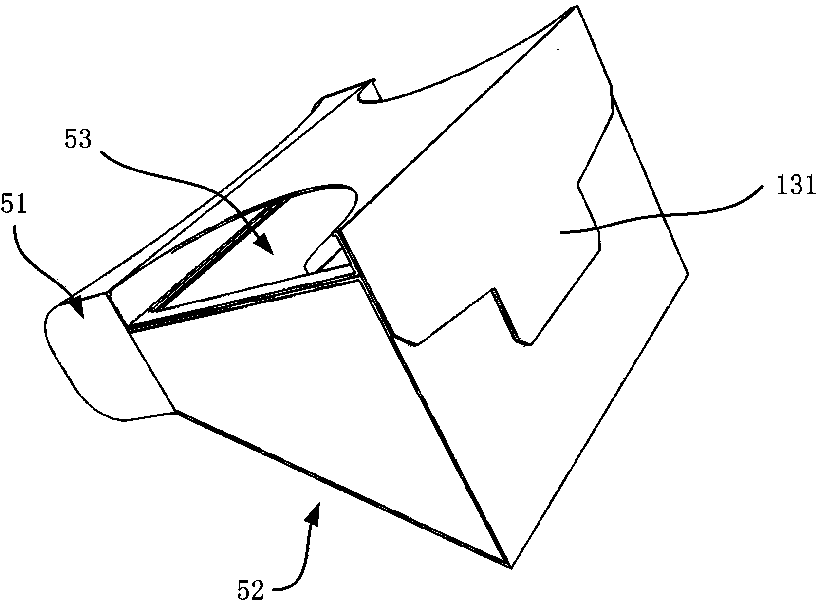 Foldable head type display device based on mobile equipment and foldable substrate thereof