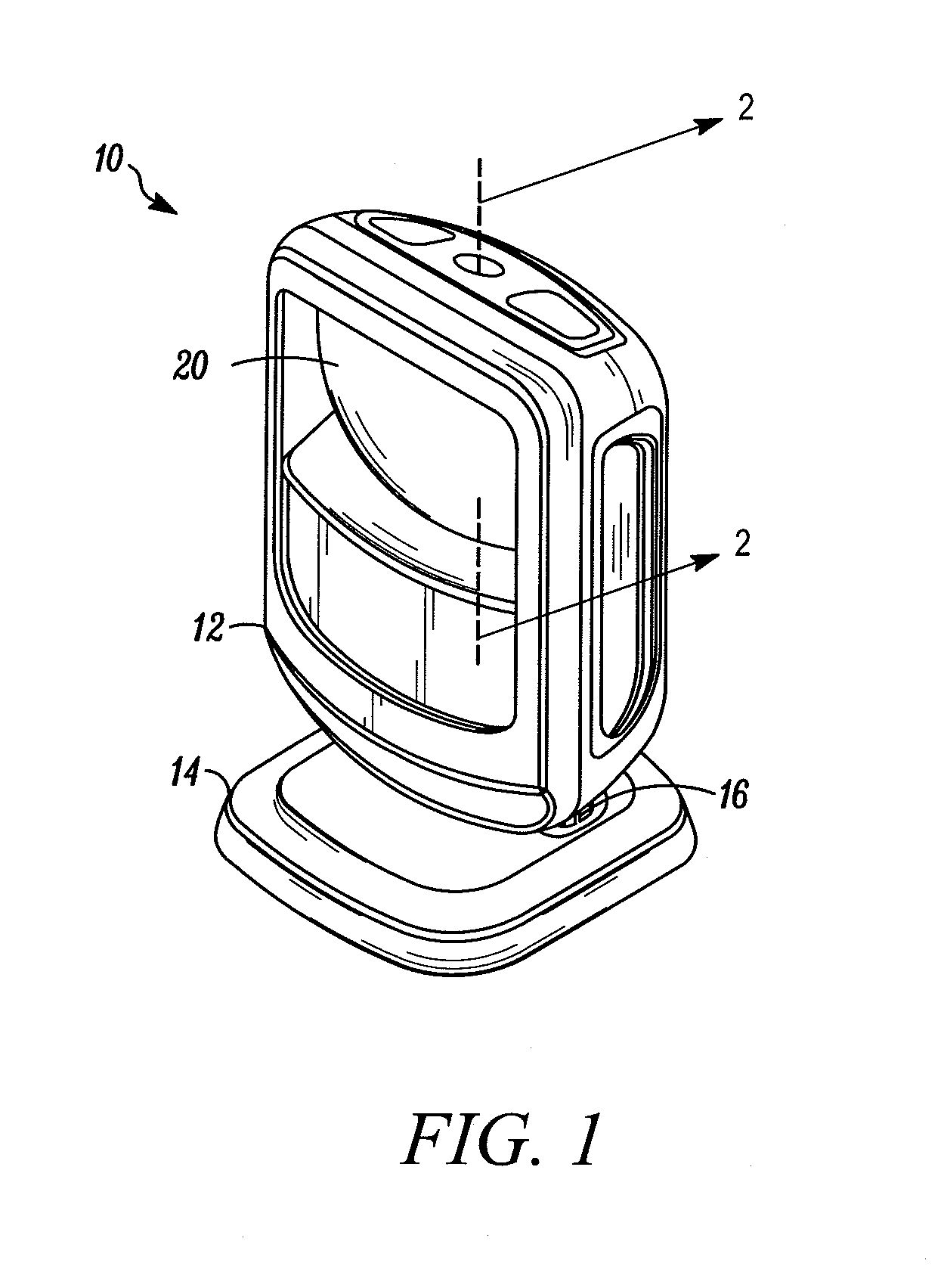 Object proximity sensor recessed into imaging reader