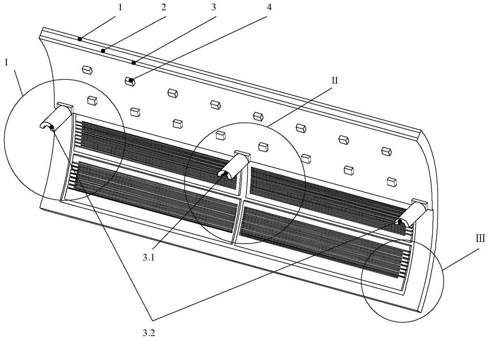 Conformal countercurrent liquid cooling radiator