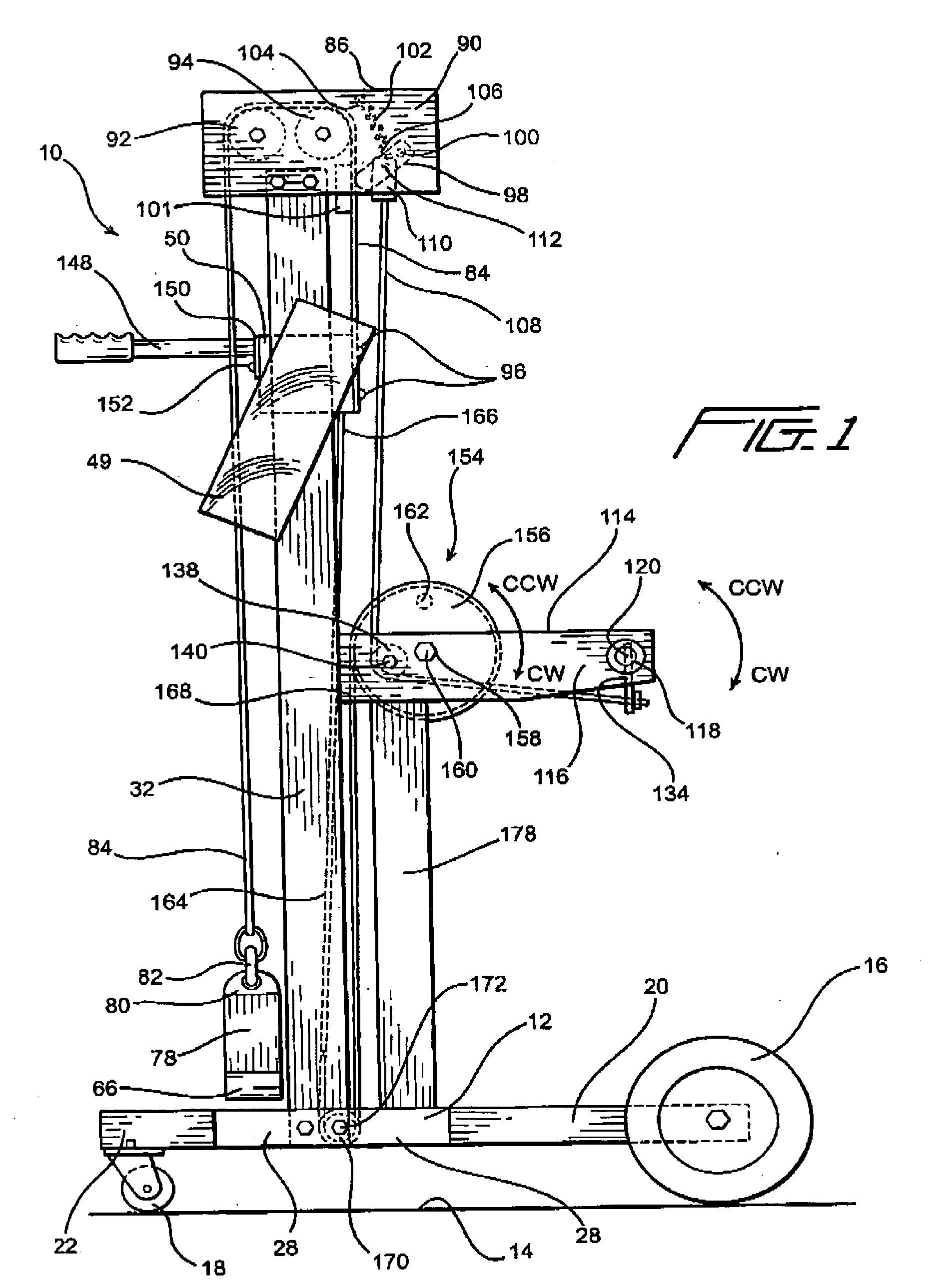 Film wrapping apparatus with negator spring biasing members