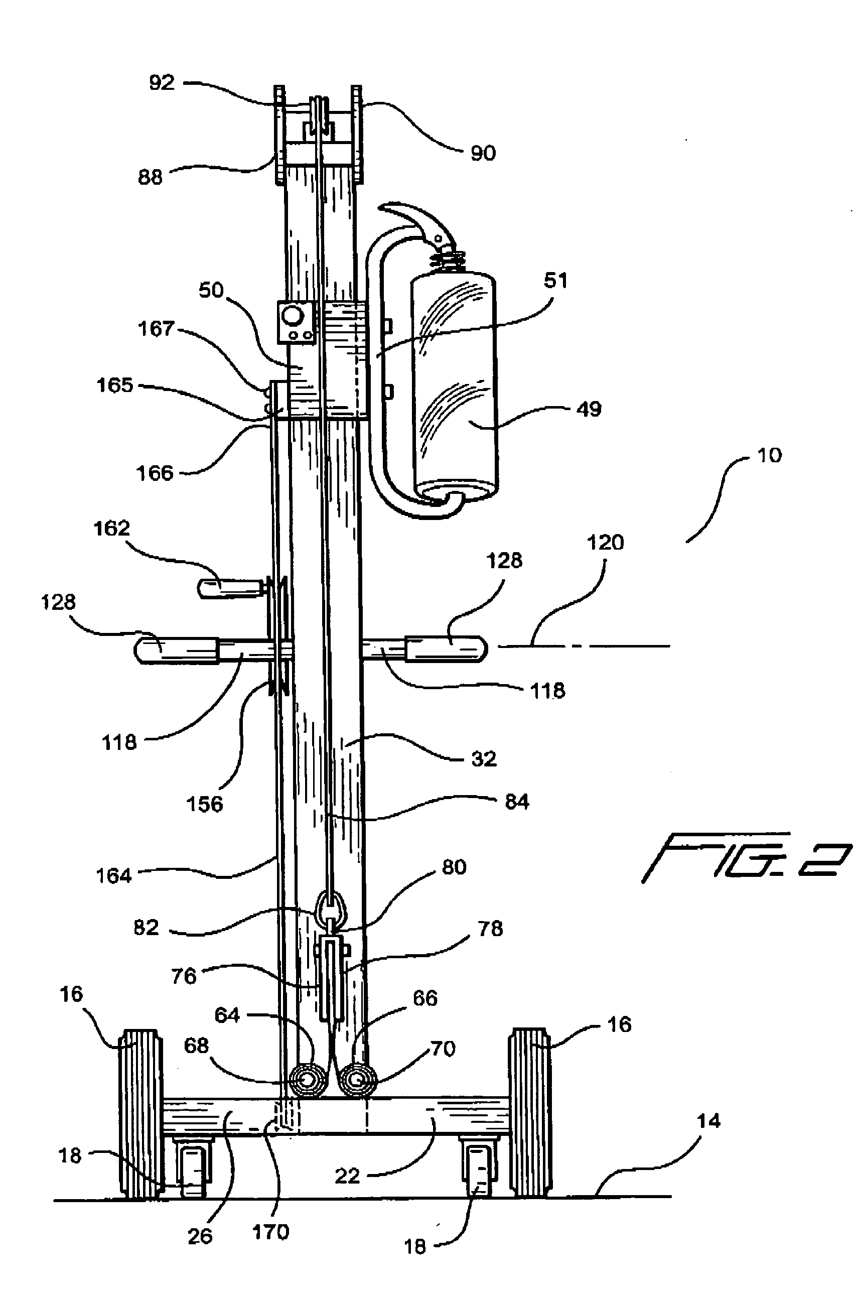 Film wrapping apparatus with negator spring biasing members