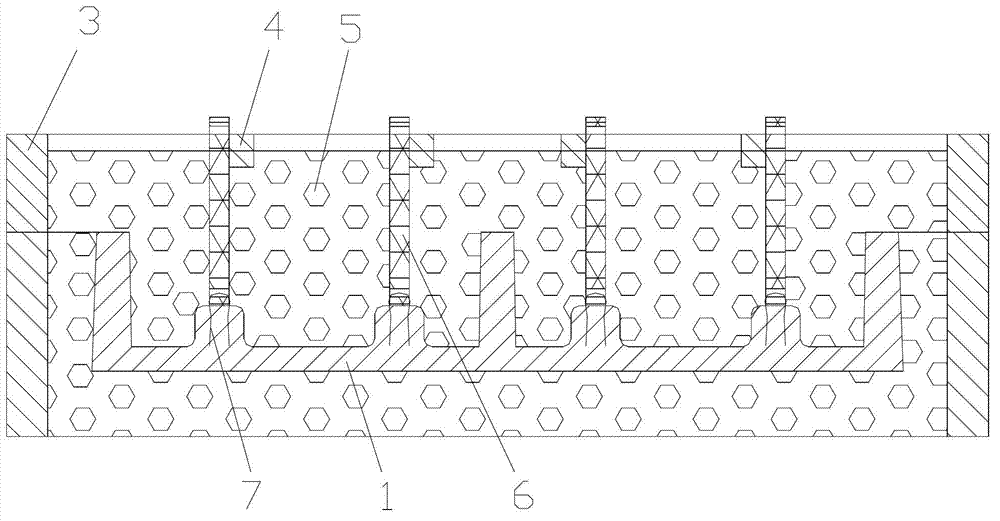 Technique for embedding stainless steel tube in large-size aluminum alloy casting blank