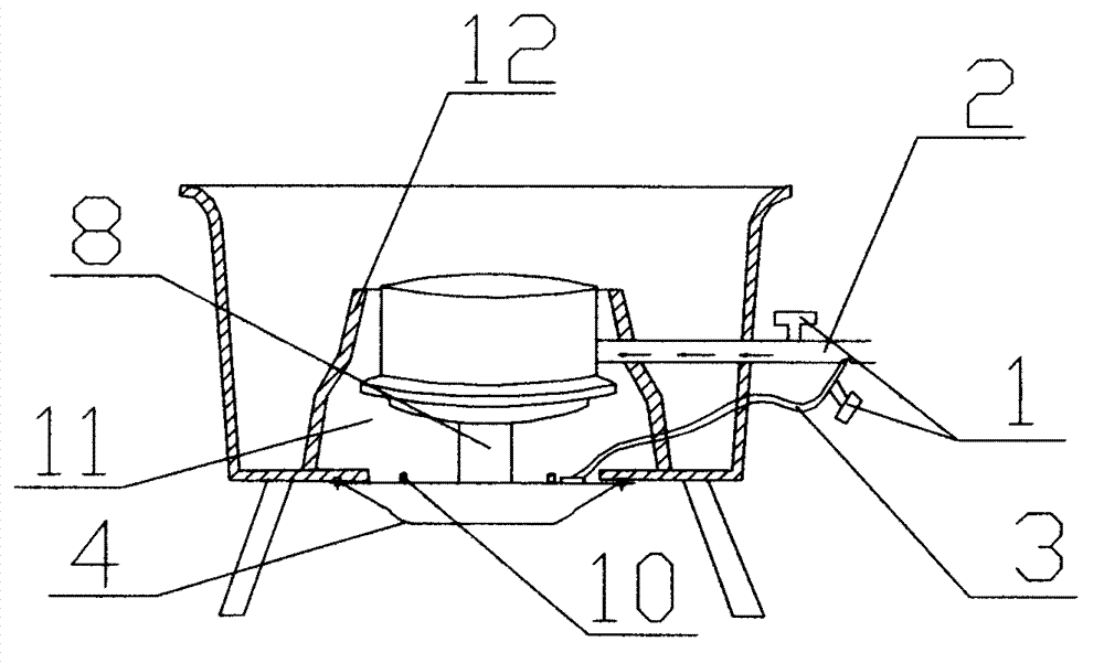 Alcohol-based fuel fan-free gasification furnace core