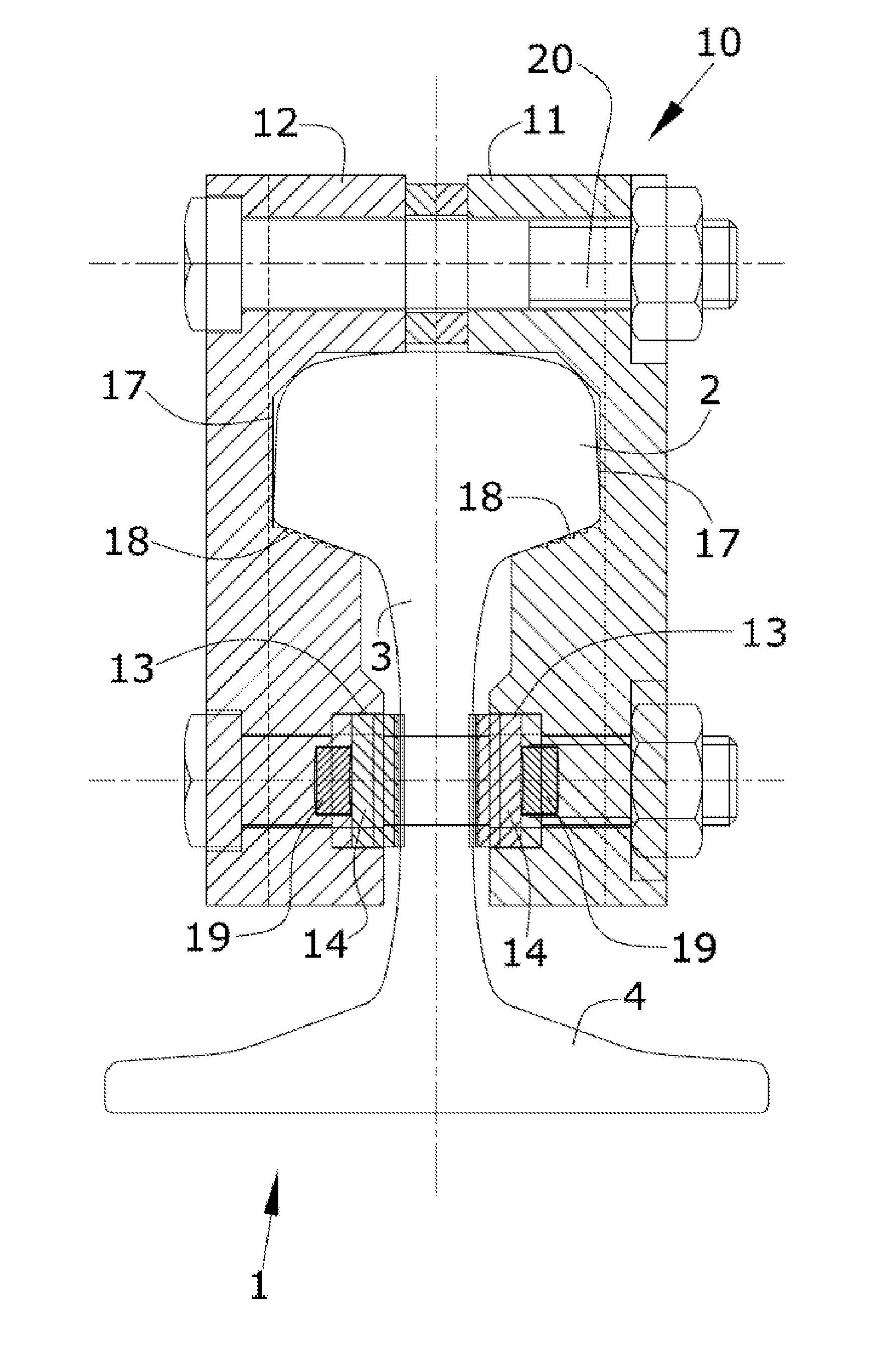 Fish plate clamp for unloading rails