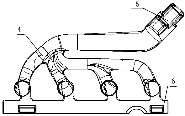 Thick-wall cast steel exhaust manifold casting process