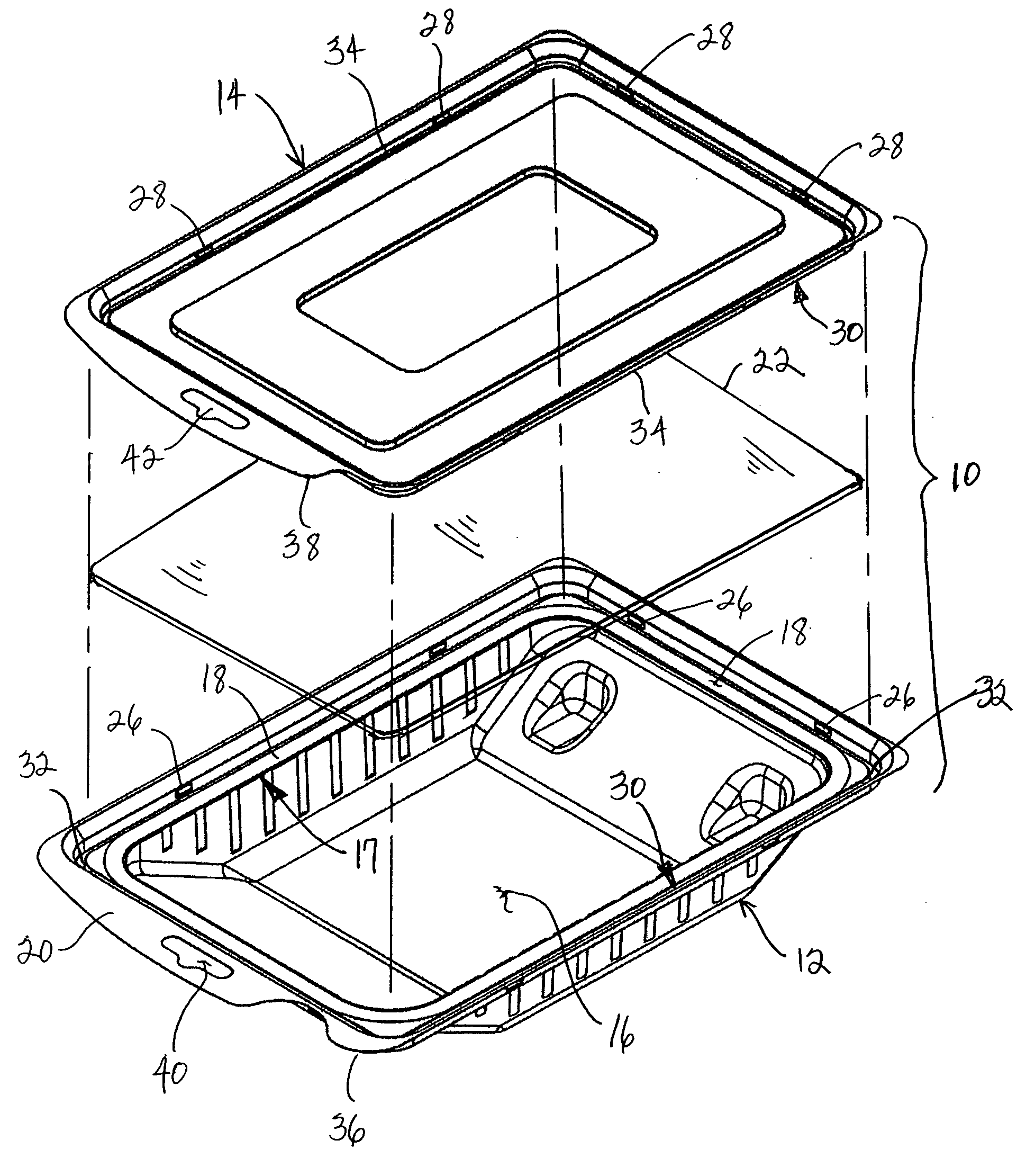 Reclosable package for a product