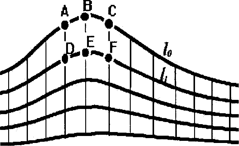 Method for eliminating imaging error of undulating the earth's surface