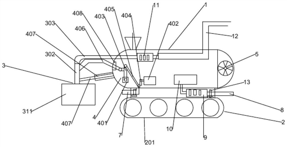 Submersible sludge removal vehicle for water conservancy