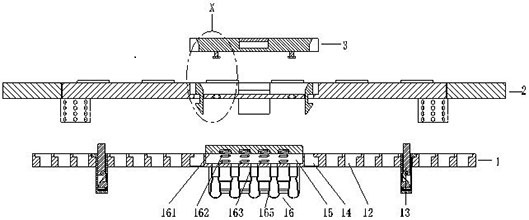 High-strength steel bar floor construction anti-trampling device