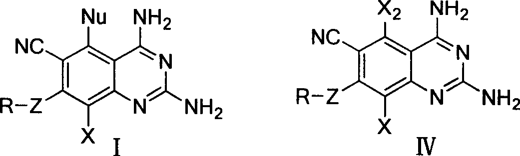 2,4-diamino quinazolines compounds and synthesis method thereof