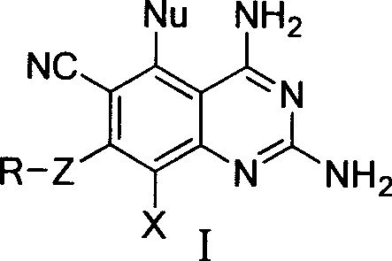 2,4-diamino quinazolines compounds and synthesis method thereof