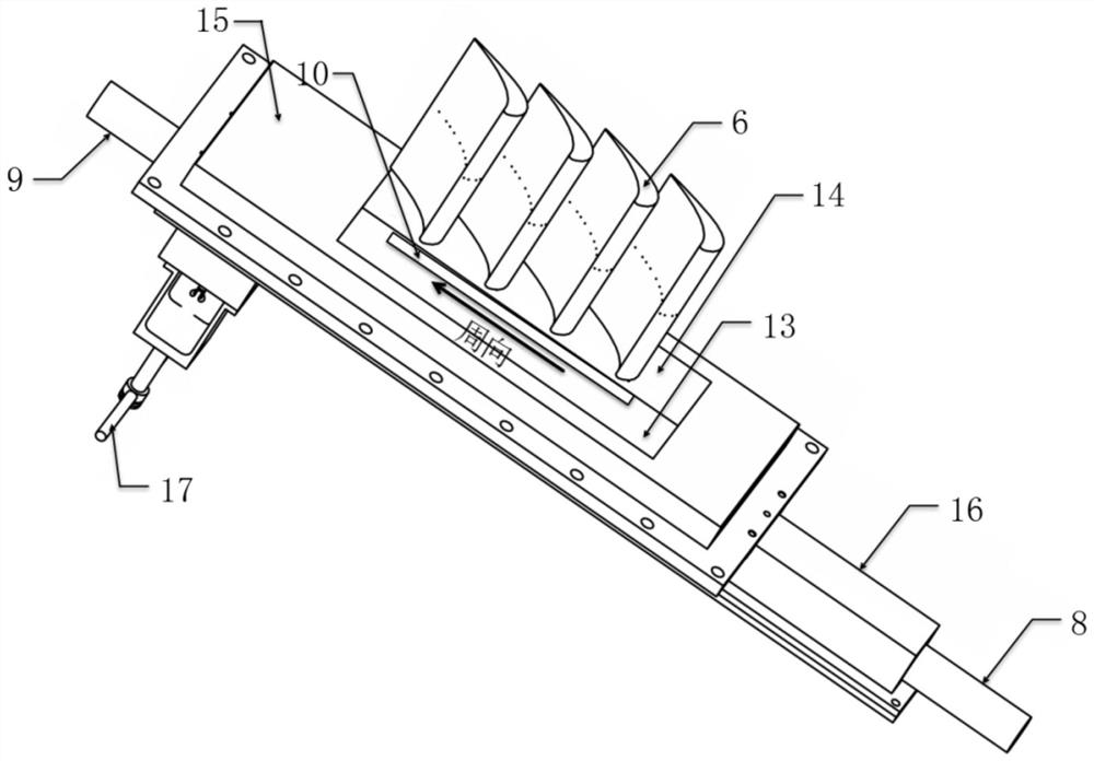 Sealing gas supply device for transonic turbine plane blade grid experiment